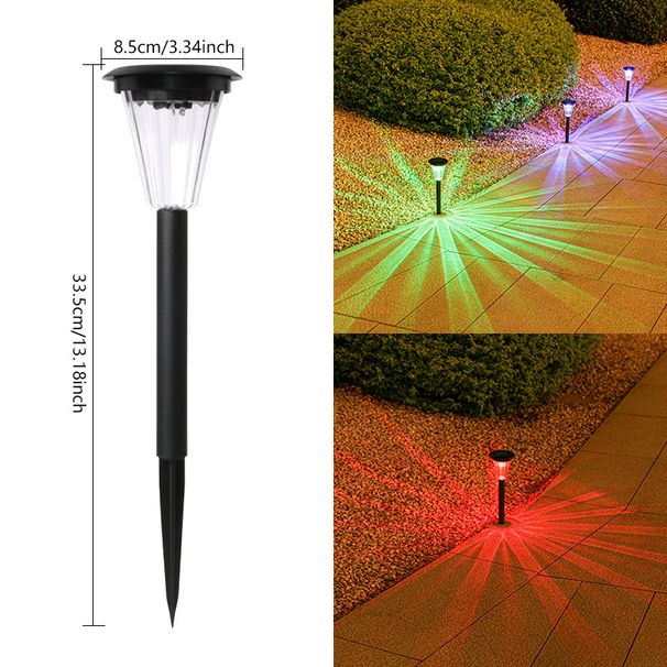SL502 Solar Powered Garden Lights With Transparent Cover & Projection Design, Warm White/Color Changing LED, Waterproof Outdoor Decorative Lighting_voghion.com