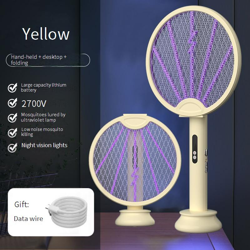 Zanzaricida pieghevole 2 in 1 - Zapper elettrico ricaricabile con luce UV e modalità automatica (portatile, sicuro per uso domestico ed esterno)_voghion.com
