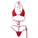 Dessous Mini Badeanzug Bademode Dame Sexy Durchsichtigen Strap Einstellbare Drei-Punkt Bikini Anzug_voghion.com