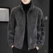 CT Autumn Winter New Turn-down Collar Short Leather Jacket Men's Thickened Shearling Coat Plus Size Trendy_voghion.com