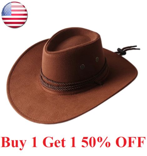 Moderiktig buckethatt i konstläder, cowboy Fedora-hatt, utomhushatt med bred brätte_voghion.com