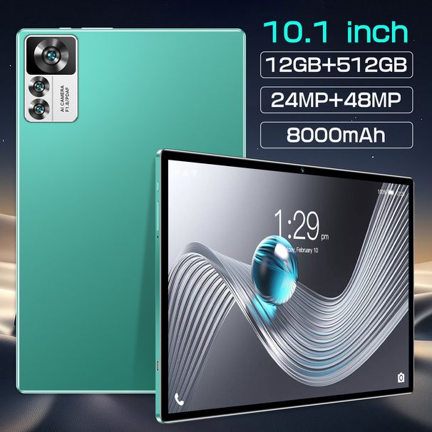 Tablet Android 12sPro da 10,1 pollici - 4G Dual SIM, 512 GB di memoria, processore octa-core, display Retina HD, Bluetooth, GPS, corpo in metallo_voghion.com