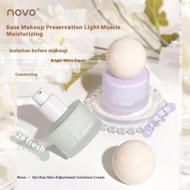 NOVO5896 Moisturizing Regulating and Isolating Cream Makeup Front Milk Priming, Moisturizing, concealer, Brightening_voghion.com