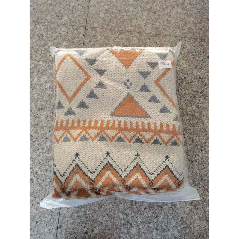 Live-Übertragung Wolle Bohemian Sofa gestrickt Jacquard Decke, Outdoor Camping Decke_voghion.com