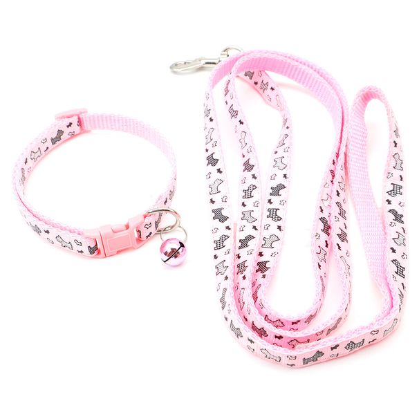 Cat Pet Supplies Dog Leash With Colorful Bell Collar_voghion.com