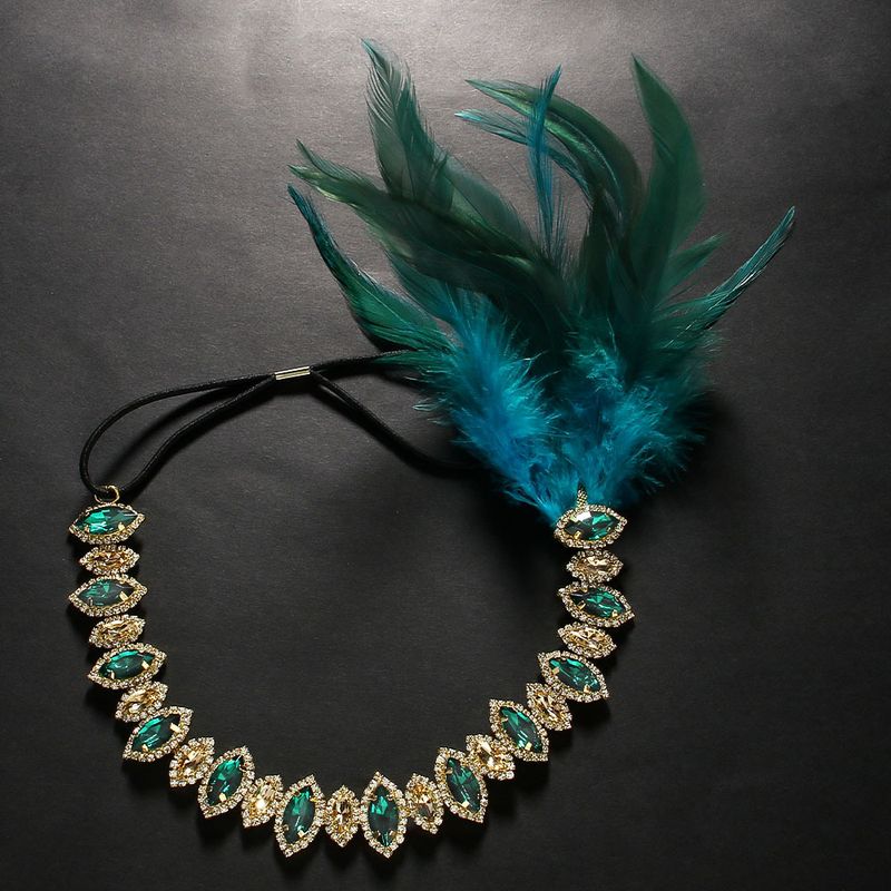 Hot-selling feather headband headband women's color headgear accessories_voghion.com