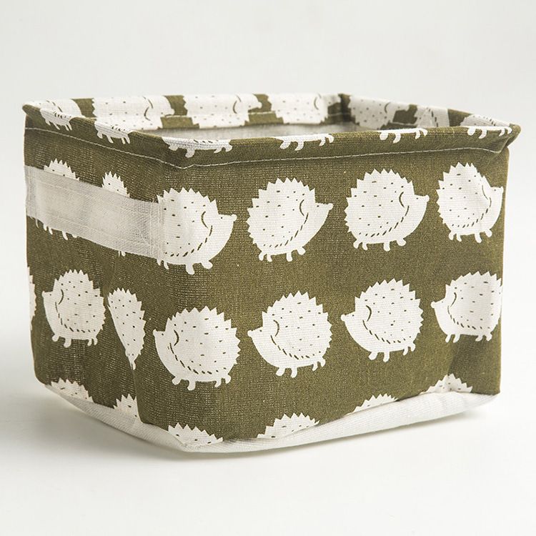 Cotton And Linen Desktop Storage Box, Small Fresh Fabric Storage Basket, Sundries Storage Box, Finishing Box, Sundries Box._voghion.com