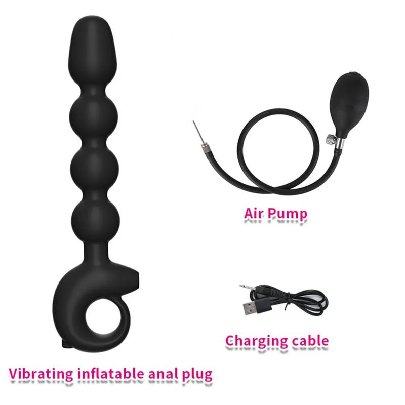 Iatable Expandable Butt Plug Anus Dilator Expander Anal Dildo Dla Unisex Gay Gra Masażer Prostaty Seks_voghion.com