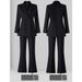 Schwarzer Anzug-Set für Frauen 2025 Neue Frühjahr und Herbst Professionelle elegante formale High-End-Kleine Blazerjacke_voghion.com