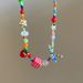 Dopamine Colorful Bowknot Beaded Necklace For Women Beach Vacation Style Collarbone Ins Niche High-end Neck Chain_voghion.com