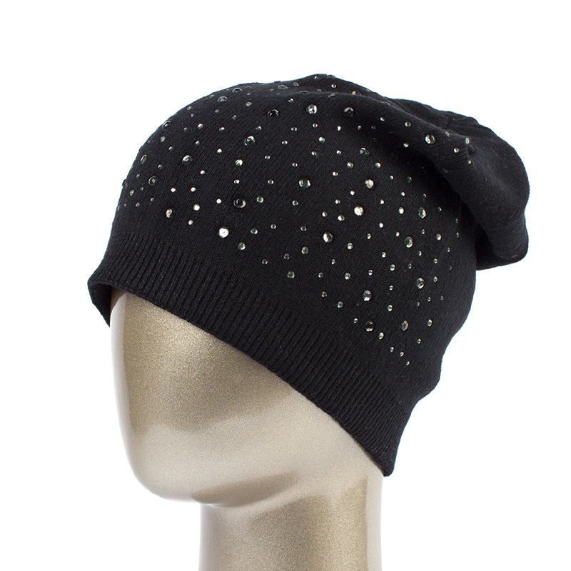 New Knitted Hot Diamond Headless Fashionable Women's Autumn And Winter Warmth Cover Headband Hat_voghion.com