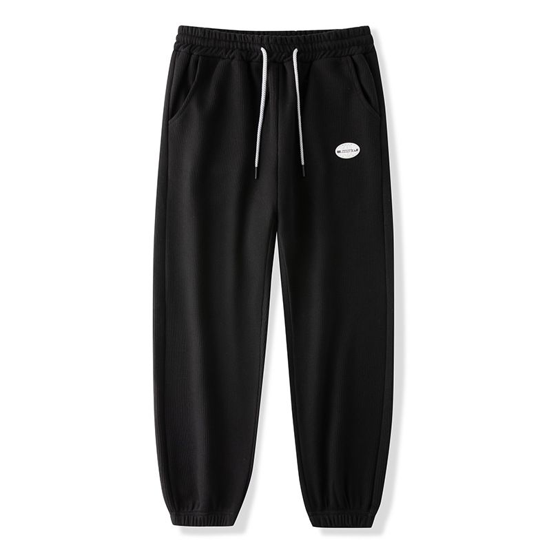 Spodnie Waffle Odzież męska Męska moda wiosenna All Match Trendy Spodnie sportowe Luźne modne spodnie casualowe_voghion.com