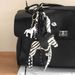Whimsical Zebra-Print Pony Keychain – Stylish PU Leather Charm With Black Braided Rope (Maximalist Bag Accessory)_voghion.com