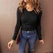 2025 Autumn Winter New Women's Button Elegant Solid Color Long Sleeve T-Shirt Top_voghion.com