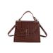 2023 Autumn/Winter New Large Capacity Lacquer Leather Stone Pattern Single Shoulder Diagonal Cross Wind Women's Handbag_voghion.com