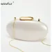 Perlenmuschel Tasche Metallverschluss Frauen Schulter Schlangenkette Acryl Box Clutches Lady Party Hochzeit Abend Ei Handtasche Geldbörse_voghion.com