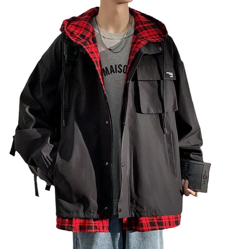 Men's workwear jacket for autumn and winter, new trendy brand casual men's jacket jacket_voghion.com