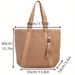 Einschultrige Strohtasche, einfarbig, lässig, gewebt, große Kapazität, Tragetasche für Damen, Strandtasche für Damen_voghion.com