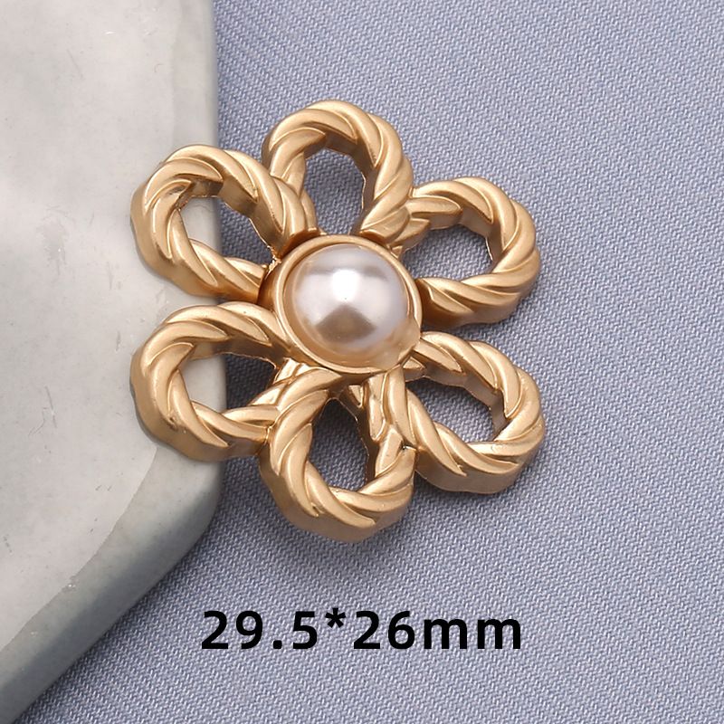 Fibbia in vita con fiore cavo in metallo senza chiodi per pantaloni per rendere la vita più piccola, bottone in vita per gonna artefatto_voghion.com