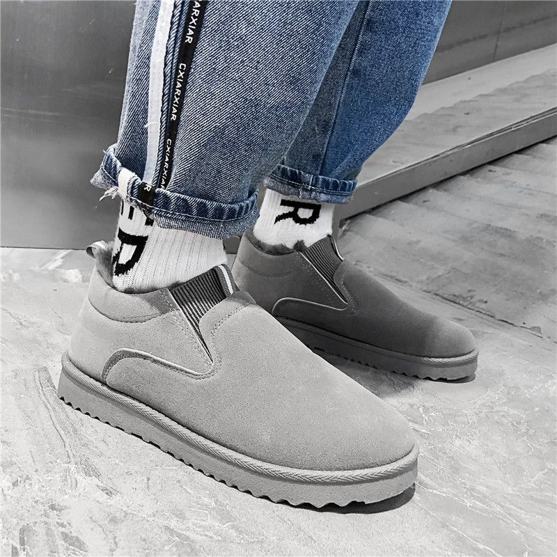 Herren Schneestiefel Herrenschuhe neue Winter kurze Stiefel verdickte und gepolsterte warme Baumwollschuhe Herren rutschfest_voghion.com