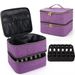 Organizer per smalto a doppio strato - Custodia portatile per 30 flaconi (borsa per il trucco compatta e adatta ai viaggi)_voghion.com