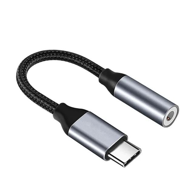 USB Type C til 3,5 mm Aux-adapter Type-c 3,5 mm lydkabel til telefonadapter til iPhone 15, Samsung Galaxy S24, S23_voghion.com