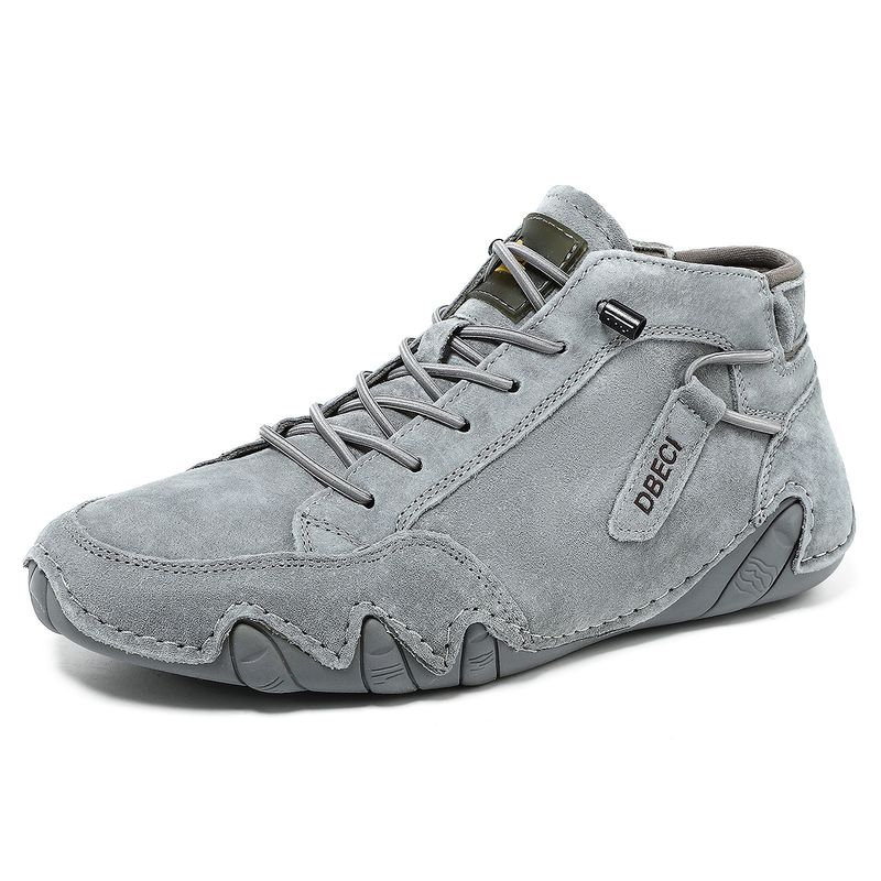 Frühling und Herbst Herren Freizeitschuhe Kurze Stiefel Outdoor Casual Herrenstiefel Trend Top Leder Große Herrenschuhe_voghion.com