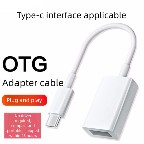 OTG Converter Type-C Docking Station Flash Drive 3-in-1 Charging Mobile Phone Tablet Dedicated USB Adapter_voghion.com