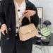 Fashionable texture pleated hand 2024 spring single shoulder crossbody fashion women's this year trendy small square_voghion.com