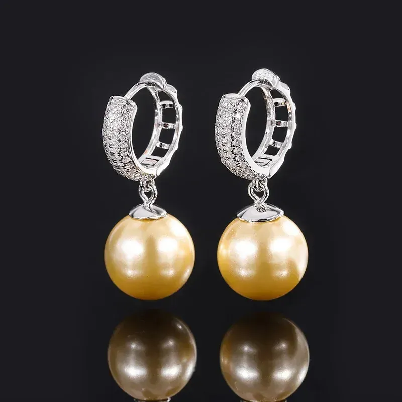 100% S Sterling Silber Fritillary Perle Retro Quaste Drop Ohrringe Geburtstag Geschenk für Frauen Schmuck Hochzeitstag_voghion.com
