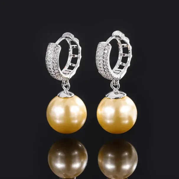 100% S Sterling Silber Fritillary Perle Retro Quaste Drop Ohrringe Geburtstag Geschenk für Frauen Schmuck Hochzeitstag_voghion.com