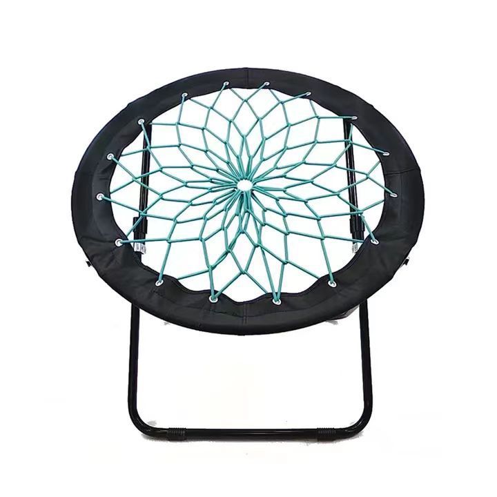 Açık Hava Bungee Katlanabilir Dinlenme Koltuğu Kullanışlı Hafif Kamp Elastik Bağcıklı Moon Plaj Sandalyesi_voghion.com