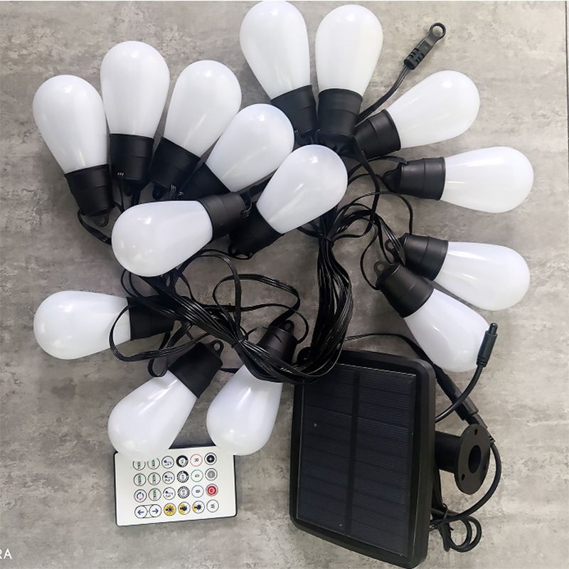 Hem Möbler Solcellsdriven S14 Ljusslinga Utomhus Trädgårdsdekoration Ljus Smart Ljusslinga Bluetooth RGB Fantasy Ljusslinga_voghion.com