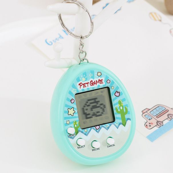 Brelok do kluczy w stylu retro ze zwierzakiem – miniaturowa wirtualna zabawka LCD z 8 uroczymi postaciami, interaktywna gra kieszonkowa dla dzieci i dorosłych_voghion.com