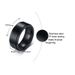 Index Finger Knuckle Stainless Stress Relief Rotating Men's Titanium Steel Ring R-394_voghion.com