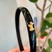 Zhao Lusi Same Style Gouden Puppy Koreaanse Lakleer Zwarte Haarband Vrouwen Hoge Kroon Hoofdband Clip Haaraccessoire_voghion.com