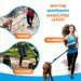 Double Elastic Reflective Running Portable Retractable Dog Chain Leash Pet Supplies_voghion.com