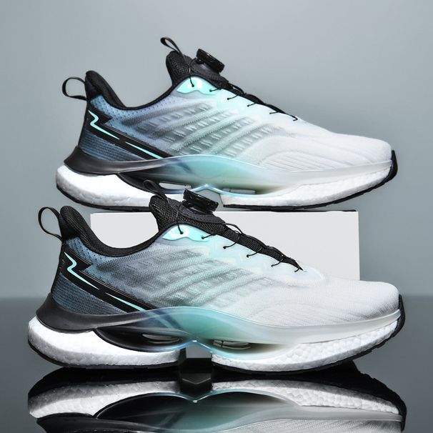 Designer Fashion Running Herren Schnürschuhe Frühling und Herbst Popcorn Stoßdämpfende Jugend Spinning Button Sportschuhe_voghion.com