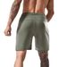 Lightweight Quick-Dry Men's Gym Shorts - High Stretch Athletic Training Shorts For Running, Hiking & Workouts (Black/Grey/Khaki/Blue) - EU Sizes_voghion.com