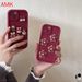 Ett Xiaomi 13T 12T 11T Lite Poco C65 C40 F5 X5 F4 F3 X4 X3 GT NFC M5S M4 M3 Pro 5G klart Bury red 3D flicktelefonfodral YX_voghion.com