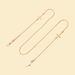 Accessori Occhiali da sole con croce in metallo simmetrica per donna Semplice ed elegante Corda antiscivolo per appendere la maschera a catena_voghion.com