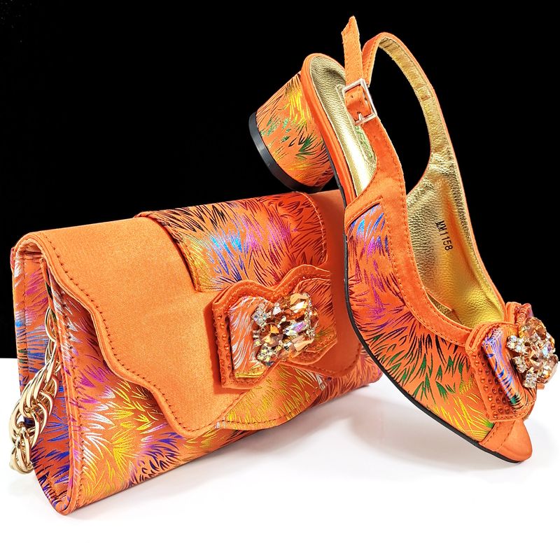 Damesschoenen Elegante en modieuze open teen damesschoen en tasset Camouflage vuurwerkpatroon Geschikt voor banketten en het dagelijks leven_voghion.com
