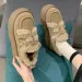 2024 Nuove scarpe invernali alla moda con suola spessa e pigra per donna, scarpe da neve in cotone con un solo passo, peluche retrò_voghion.com
