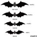 16 unidades por pacote Halloween morcego 3D preto tridimensional morcego adesivo Halloween Halloween adesivo de parede tridimensional morcego_voghion.com