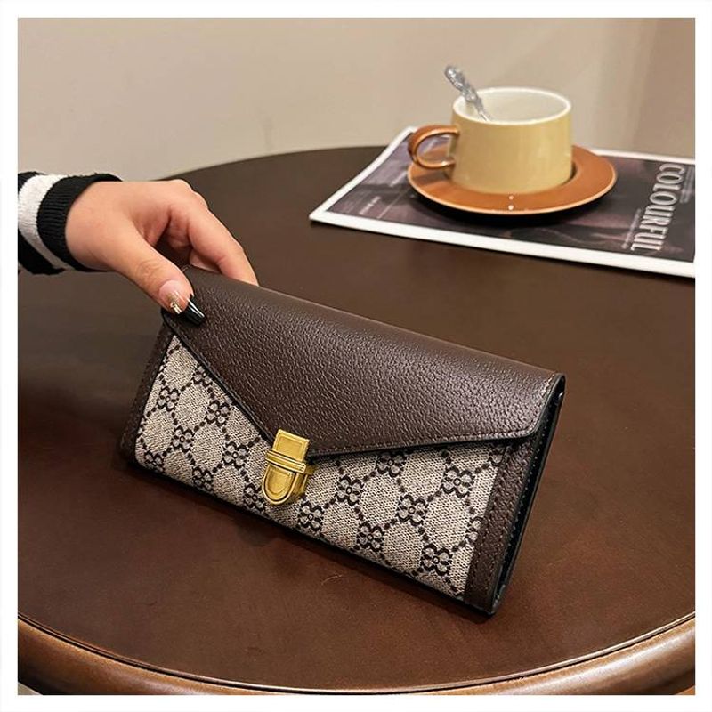 Seasonal Limited Edition New Wallet Light Luxury High-quality Card Bag Elegant Temperament Socialite Handbag 19 * 3 * 10cm_voghion.com