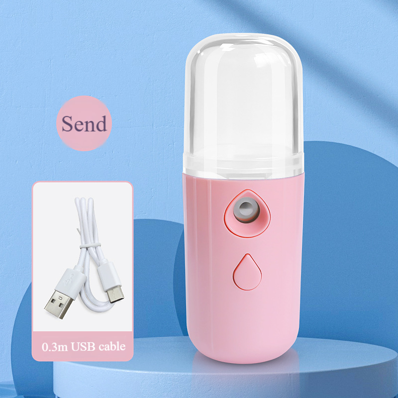 Humidificador portátil de nanoniebla: pulverizador facial recargable por USB para hidratar la piel y refrescar los ojos._voghion.com