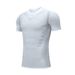 Men's High-Elastic Short-Sleeve Quick-Dry Compression Fitness Top - Printed, For Running, Basketball & Gym_voghion.com