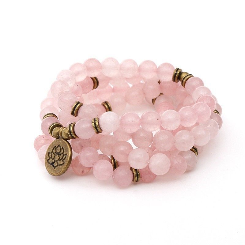 8 mm 108 kuglica lotos narukvica s više krugova Drvo života privjesak ogrlica džemper lanac_voghion.com