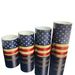 Patriotic LED Flameless Candle – USA Flag Printed Decorative Light For Independence Day, Home & Party Decor (Battery-Powered, Safe & Reusable)_voghion.com