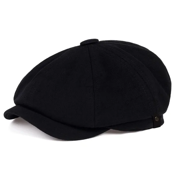 Vendita calda Moda selvaggio Newsboy Uomo Donna basco Cappello Driver Berretto piatto cappelli hip hop Colore unito Retro casual berretti gorras_voghion.com